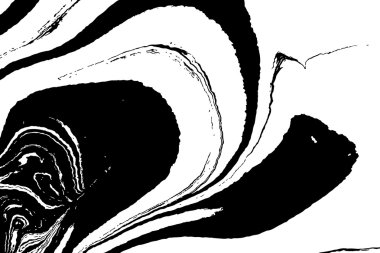 Elle çizilmiş çizim tekniği Ebru.  