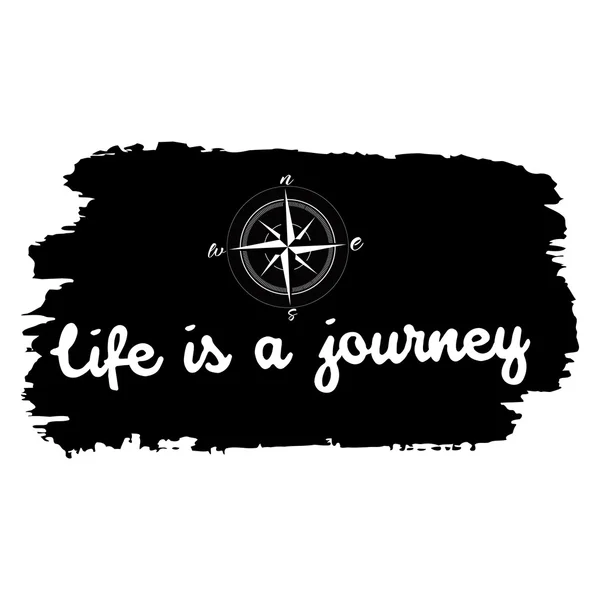 Life is a journey inspiration quote Stock Vector Image by ©goldenshrimp  #109662832