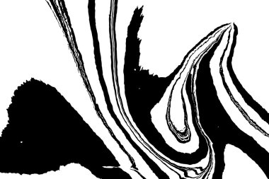 Elle çizilmiş çizim tekniği Ebru. 