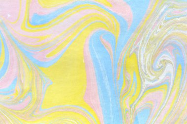  Tuval üzerinde orijinal soyut ebru boyama