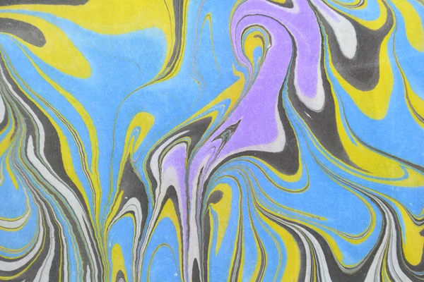 Pintura original de ebru abstracta sobre lienzo . —  Fotos de Stock