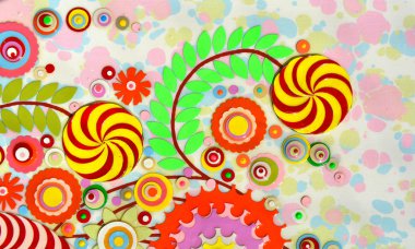 soyut hayali çiçek arka plan