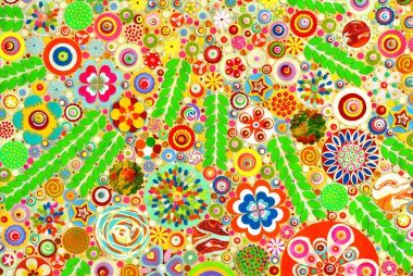   Tuval üzerine akrilik boya renk 