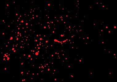 Kan kırmızı renkte sıçramak 