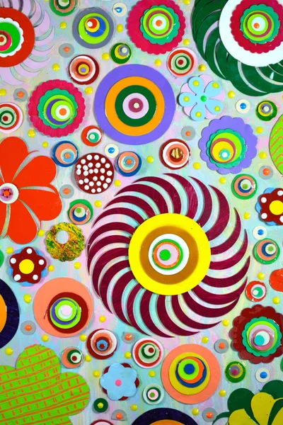 Yaz çiçekleri ile buket arka plan 