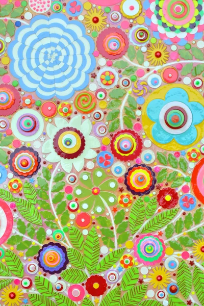 Yaz çiçekleri ile buket arka plan 