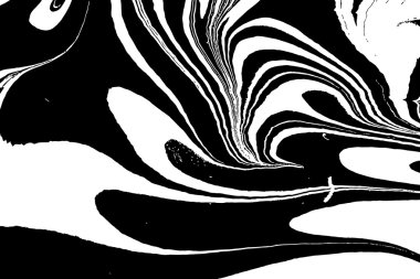  siyah ve beyaz boya, closeup karışımı.  