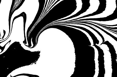 Elle çizilmiş çizim tekniği Ebru.  