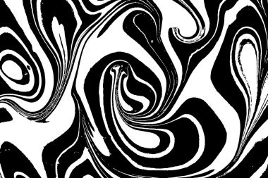 Elle çizilmiş çizim tekniği Ebru.  