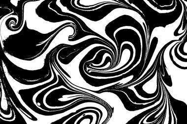 Elle çizilmiş çizim tekniği Ebru.  