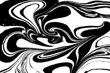   Ebru illüstrasyon tekniği. 