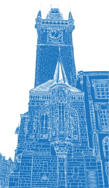 Prag şehir, Çek Cumhuriyeti.  