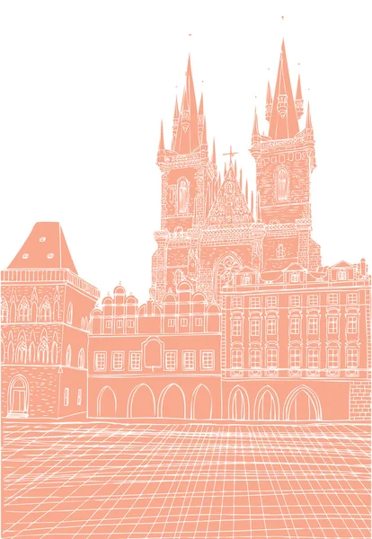 Prag şehir, Çek Cumhuriyeti. 