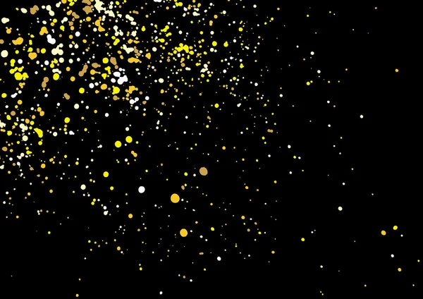 Imitation of gold glitter explosion