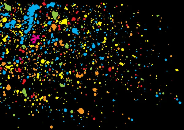 Färgglada konfetti isolerad på svart bakgrund. — Stockfoto
