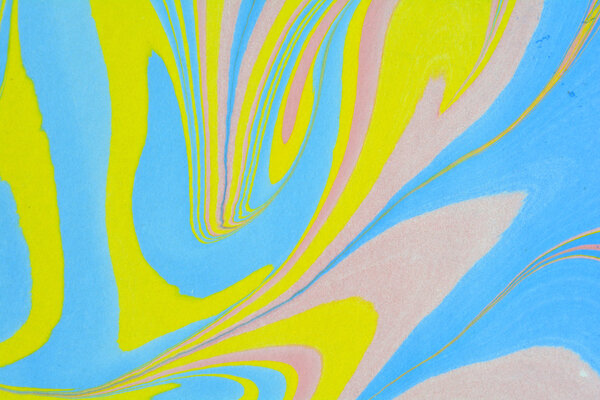 Japanese paper. Paper marbling pattern 