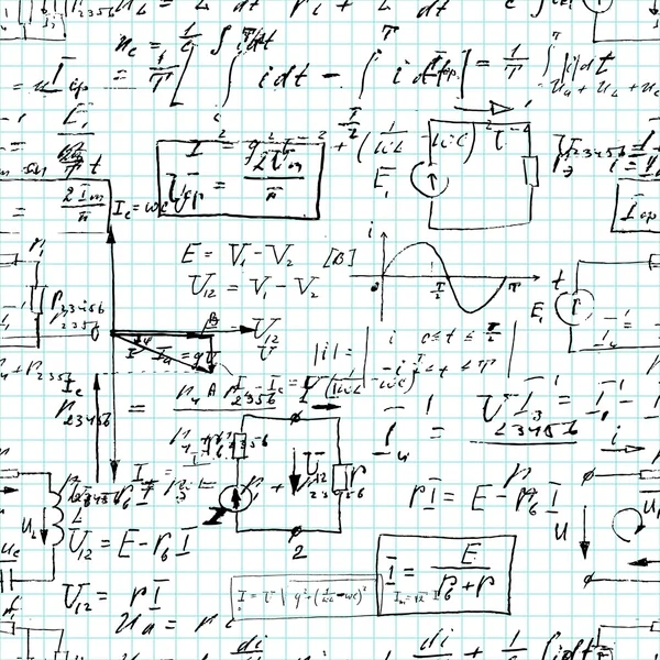 Modèle sans couture, opérations mathématiques — Photo