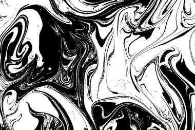 Elle çizilmiş çizim tekniği Ebru. 