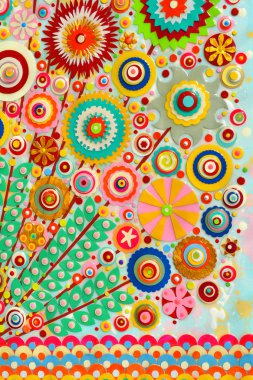 Soyut hayali çiçek   