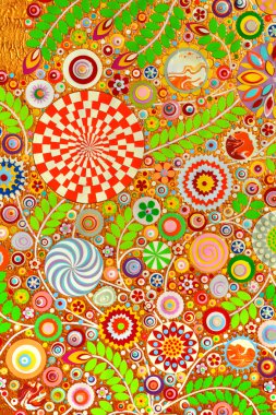 Güller ve çeşitli çiçekler