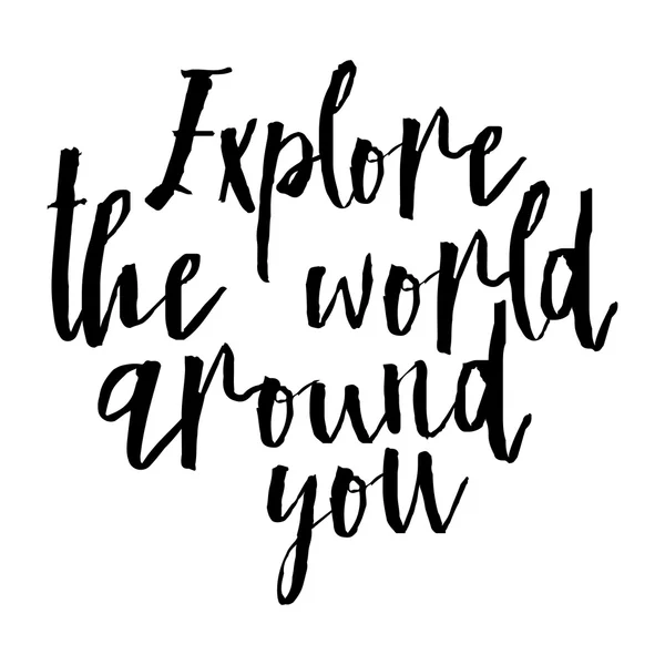 Explorar o mundo ao seu redor — Fotografia de Stock