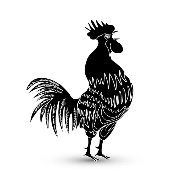 Coq zodiaque chinois — Image vectorielle