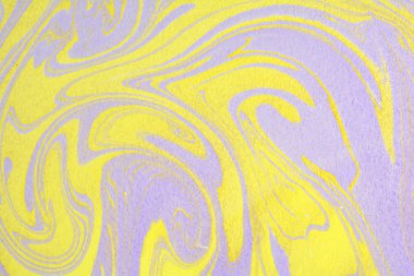 Geleneksel Türk Ebru tekniği.