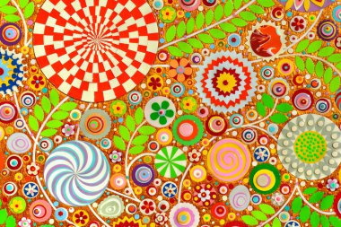 Gül ve çeşitli çiçekler Altın Sanat