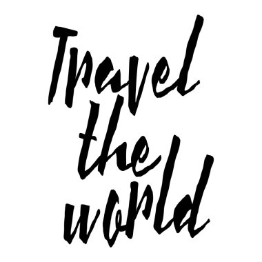 Elle çizilmiş seyahat ilham alıntı