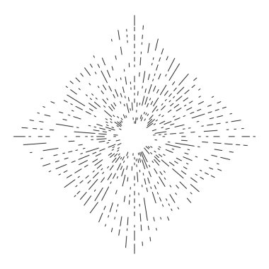 Vintage ışınları tasarımınız için patlama.