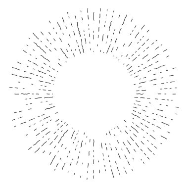 Vintage elle çizilmiş sunbursts.