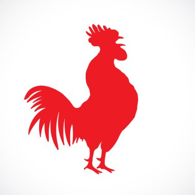 Kırmızı yılbaşı horoz sembolü