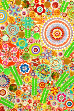   Tuval üzerine akrilik boya renk 