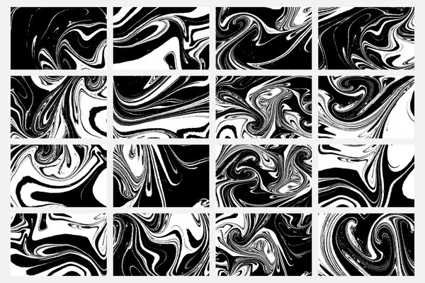 Set of Marble wavy pattern.  