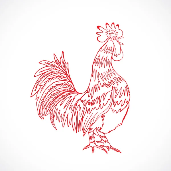 Chinese zodiac rooster design element — Stock Photo, Image