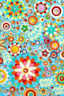 Çiçek, soyut demet  