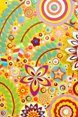 Çiçeklerin soyut arkaplanı. 