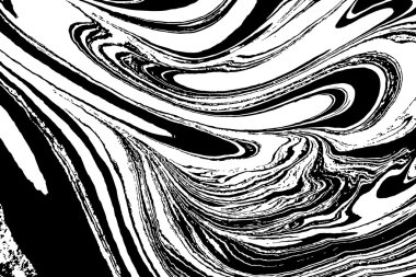 Elle çizilmiş çizim tekniği Ebru. 