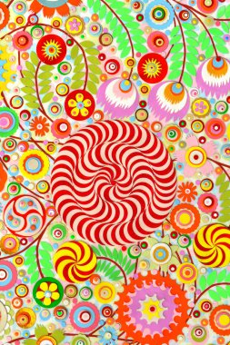 soyut hayali çiçek arka plan 