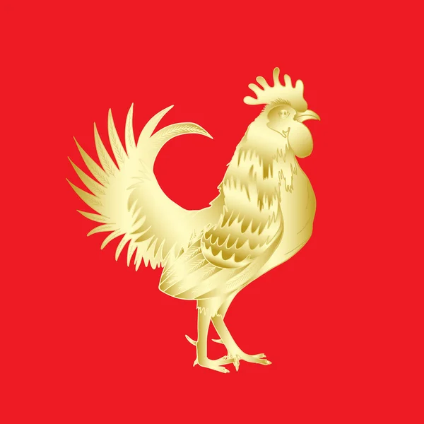 Nuevo año del símbolo del Gallo . — Archivo Imágenes Vectoriales