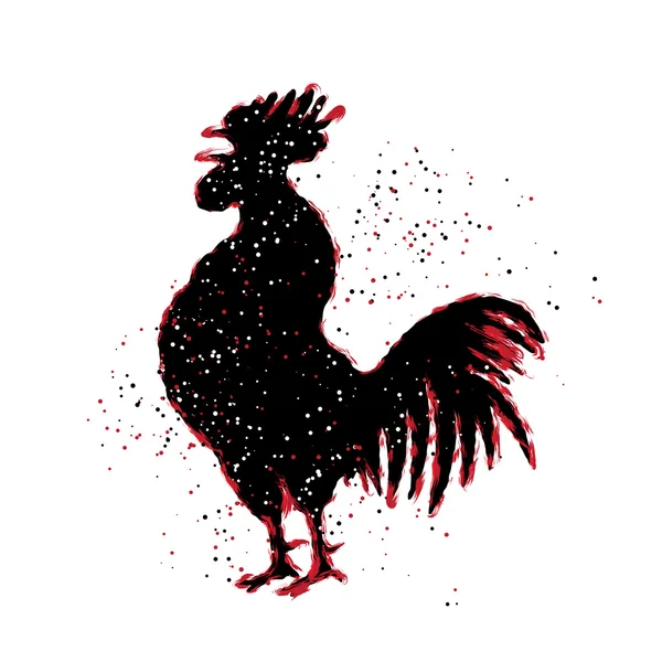 Chino 2017 nuevo año del símbolo del gallo . — Archivo Imágenes Vectoriales