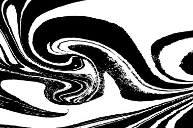 elle çizilmiş Ebru illüstrasyon  