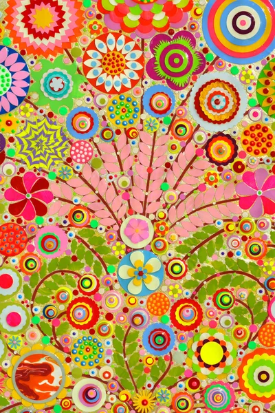  gül ve çeşitli çiçekler ile sanat  