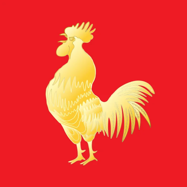 Kinesisk 2017 nytår af Rooster symbol - Stock-foto