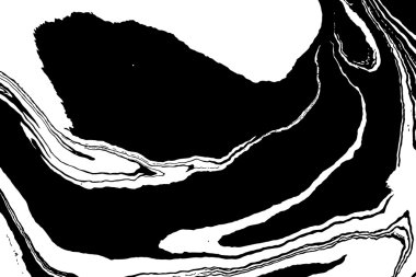 Mürekkep dokusu. Beyaz ve siyah boya karışımı