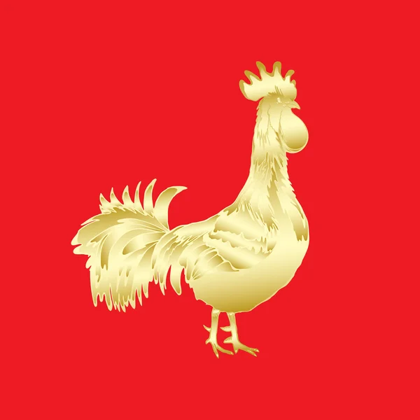Kinesisk 2017 nytår af Rooster symbol - Stock-foto