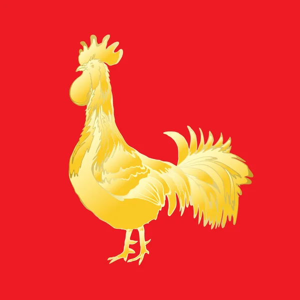 Chinese 2017 new year of the Rooster symbol. — Stock Vector