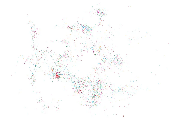 Kleurrijke explosie van confetti — Stockvector