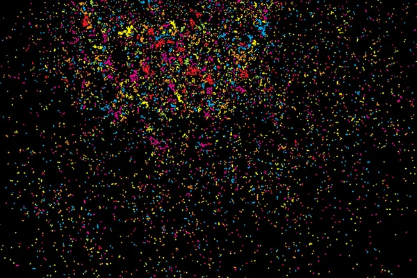 Explosion colorée de confettis — Photo