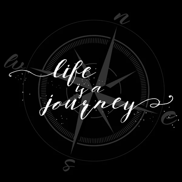 Life is a journey calligraphy — Stock Photo, Image